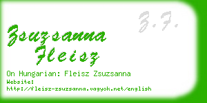 zsuzsanna fleisz business card